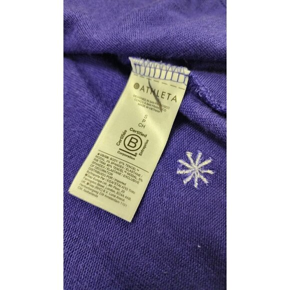 Athleta Pranayama Restore Wrap Purple Cardigan Sweater Small - Picture 5 of 6